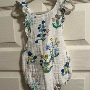 Angel Dear White Floral Baby Outfit